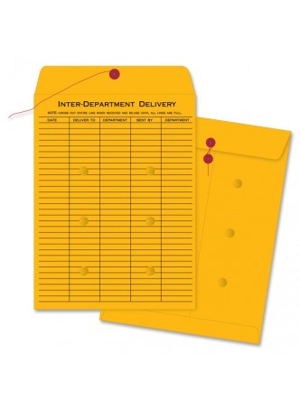 Business Source Interdepartmental Envelopes, BSN42255, 10" x 13", Kraft, Box of 100